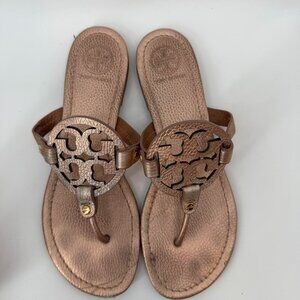 Tory Burch rose gold sandals Size 10